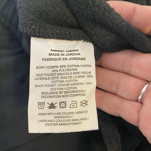 Nike Men L Sweatpants Jogger Black Athletic Active Outdoor Hiking Pants Y2K Logo - Picture 5 of 11